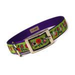 lime and purple floral meta..